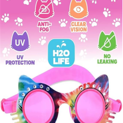 Kids Swim Goggles for Girls and Boys Fun Toddler Swimming Eyewear Protection for Children