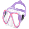 Kids Swim Goggles Diving Mask for Youth 5-14, Tempered Glass Lens, 180° HD View Goggles with Nose Cover for Pool Beach