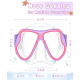 Kids Swim Goggles Diving Mask for Youth 5-14, Tempered Glass Lens, 180° HD View Goggles with Nose Cover for Pool Beach Kids Swim Goggles Diving Mask for Youth 5-14, Tempered Glass Lens, 180° HD View Goggles with Nose Cover for Pool Beach