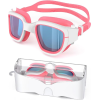 Kids Swim Goggles,Swimming Goggles for Kids 6-14, Anti-Fog UV Protection Pool Goggles for Boys Girls