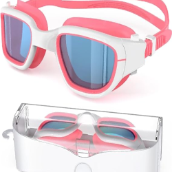 Kids Swim Goggles,Swimming Goggles for Kids 6-14, Anti-Fog UV Protection Pool Goggles for Boys Girls