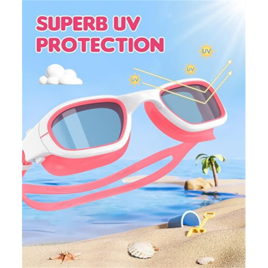 Kids Swim Goggles,Swimming Goggles for Kids 6-14, Anti-Fog UV Protection Pool Goggles for Boys Girls Kids Swim Goggles,Swimming Goggles for Kids 6-14, Anti-Fog UV Protection Pool Goggles for Boys Girls