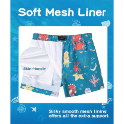 Boys Swim Trunks Toddler Swim Shorts UPF 50+ Bathing Suit for Boys Swimsuit Quick Dry Boy Beach Boardshorts Swimwear