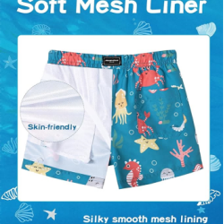 Boys Swim Trunks Toddler Swim Shorts UPF 50+ Bathing Suit for Boys Swimsuit Quick Dry Boy Beach Boardshorts Swimwear