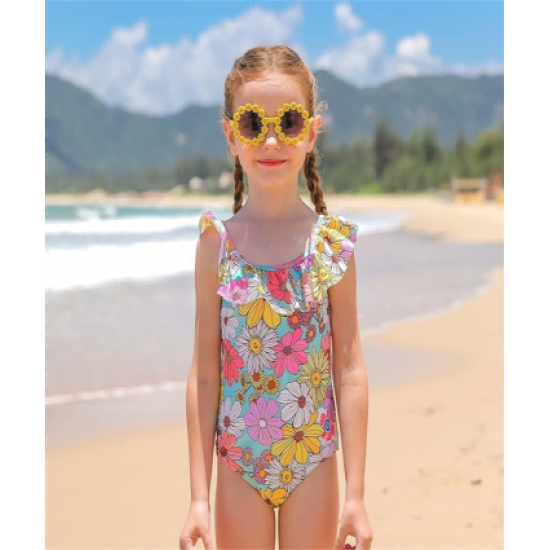 Swimsuits Toddler Bathing Suit Little Kids Cute Swimwear Quick Dry Striped Ruffle Floral Size 2-10T Swimsuits Toddler Bathing Suit Little Kids Cute Swimwear Quick Dry Striped Ruffle Floral Size 2-10T