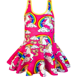 Rainbow Unicorn Swimsuit Stars Print Swimwear Bathing Suit