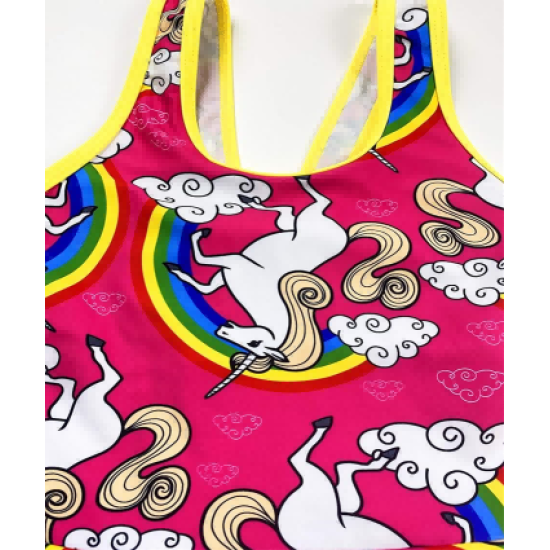 Rainbow Unicorn Swimsuit Stars Print Swimwear Bathing Suit Rainbow Unicorn Swimsuit Stars Print Swimwear Bathing Suit