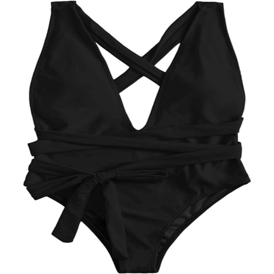 Sexy Tie Criss Cross Plunge One Piece Thong Swimsuit High Cut Brazilian Bathing Suit Sexy Tie Criss Cross Plunge One Piece Thong Swimsuit High Cut Brazilian Bathing Suit