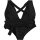 Sexy Tie Criss Cross Plunge One Piece Thong Swimsuit High Cut Brazilian Bathing Suit Sexy Tie Criss Cross Plunge One Piece Thong Swimsuit High Cut Brazilian Bathing Suit