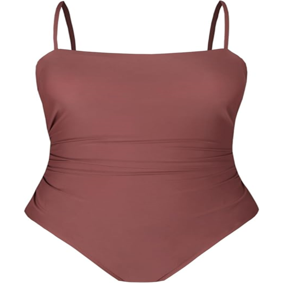 Women Swimsuit One Piece Bathing Suit Square Neck Cutout Back Tummy Control with Adjustable Spaghetti Straps Women Swimsuit One Piece Bathing Suit Square Neck Cutout Back Tummy Control with Adjustable Spaghetti Straps