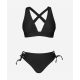 Bikini Set for Women Two Piece Swimsuit V Neck Triangle Top Wide Straps Cross Back Lace up Mid Rise Bikini Set for Women Two Piece Swimsuit V Neck Triangle Top Wide Straps Cross Back Lace up Mid Rise