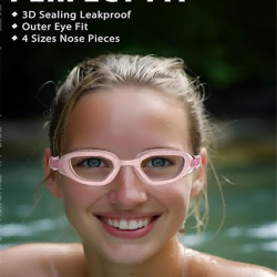 Swim Goggles,W2 Swimming Goggles for Adult Men Women, Anti-fog UV Protection No Leaking