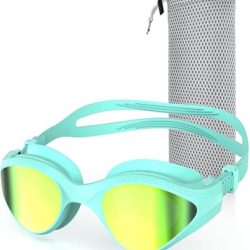 Swim Goggles, Polarized Swimming Goggles, Anti-Fog No Leaking Anti UV for Men Women Adult Youth with Storage Bag