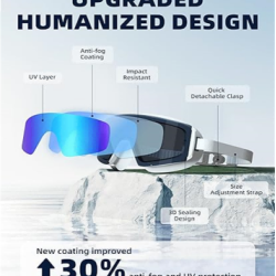 Swim Goggles,Wide View Anti Fog&UV Swimming Goggles for Audlt, No Leaking Swim Glasses for Men Women Youth