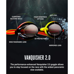 Unisex-Adult Swim Goggles Mirrored Vanquisher 2.0