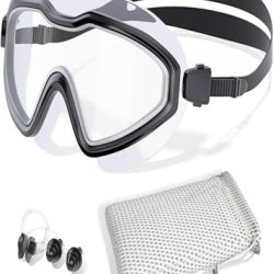 Swim Goggles, Wide View No Leaking Swimming Goggles, Anti-fog & Anti-UV Fashion Swim Goggles for Adult Men Women Youth