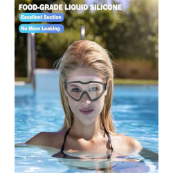 Swim Goggles, Wide View No Leaking Swimming Goggles, Anti-fog & Anti-UV Fashion Swim Goggles for Adult Men Women Youth