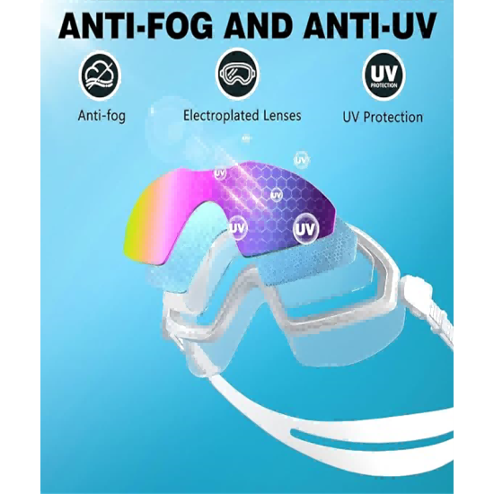 Swim Goggles, Wide View No Leaking Swimming Goggles, Anti-fog & Anti-UV Fashion Swim Goggles for Adult Men Women Youth Swim Goggles, Wide View No Leaking Swimming Goggles, Anti-fog & Anti-UV Fashion Swim Goggles for Adult Men Women Youth