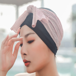 Swimming Cap Women Cute Long Hair Large Swimming Cap Fabric Ladies Plus Size Fashion Adult Swimming Cap
