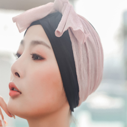 Swimming Cap Women Cute Long Hair Large Swimming Cap Fabric Ladies Plus Size Fashion Adult Swimming Cap