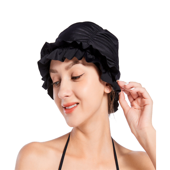 Adult Swimming Cloth Cap High Stretch Breathable Polyester Comfortable Swimming Cap Long Hair Ladies Adult Swimming Cloth Cap High Stretch Breathable Polyester Comfortable Swimming Cap Long Hair Ladies