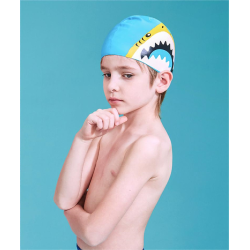 Children's swim cap silicone girls boys professional swimming waterproof cap cartoon cute elastic swimming cap