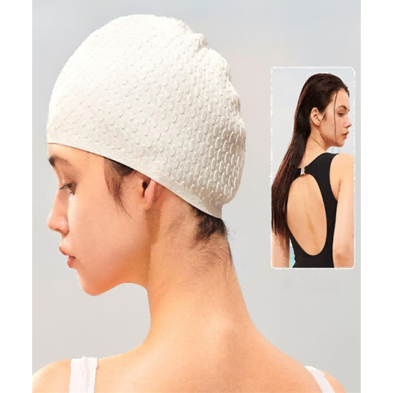 Fashion Swimming Cap Plus Size Adult Model Long Hair No Strangulation Swimming Cap Solid Color Silicone Water Drops Swimming Cap Fashion Swimming Cap Plus Size Adult Model Long Hair No Strangulation Swimming Cap Solid Color Silicone Water Drops Swimming Cap