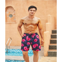 Mens Swim Trunks Beach Shorts Quick Dry Hawaiian Swimming Shorts with Pockets Swimwear Bathing Suits for Men