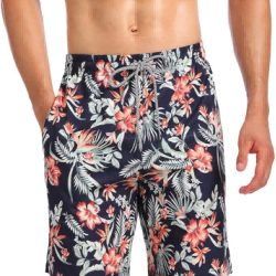 Mens Swim Trunks Quick Dry Beach Shorts Mesh Lining Swimwear Bathing Suits with Pockets