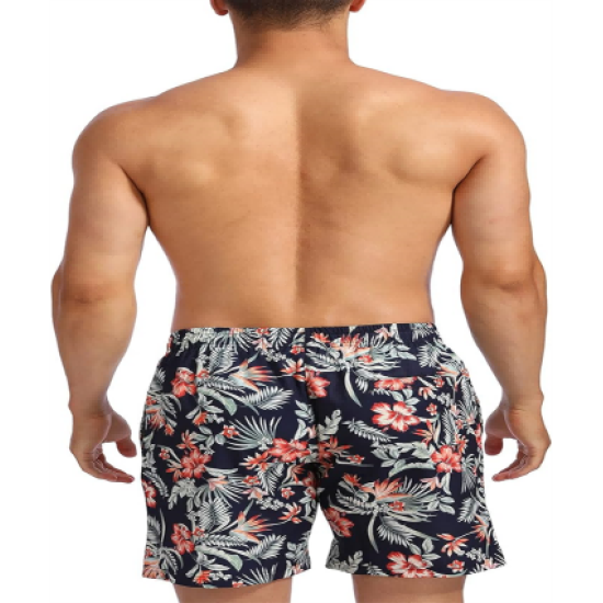 Mens Swim Trunks Quick Dry Beach Shorts Mesh Lining Swimwear Bathing Suits with Pockets Mens Swim Trunks Quick Dry Beach Shorts Mesh Lining Swimwear Bathing Suits with Pockets