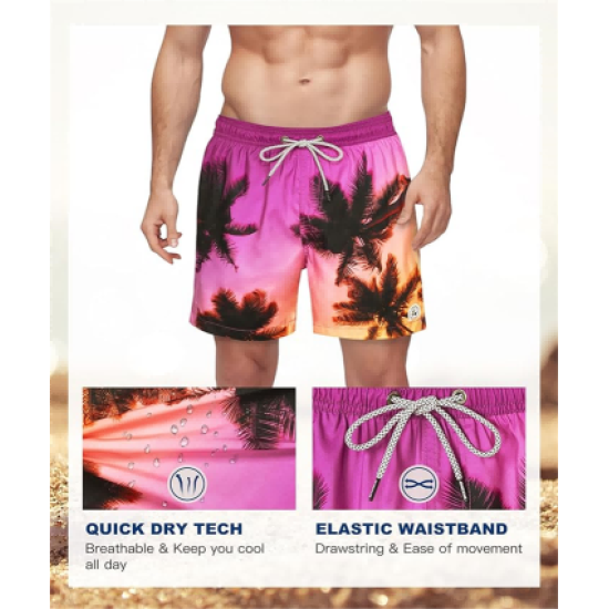Mens Swim Trunks 5 Inch Swim Shorts Quick Dry Bathing Suits for Men Beach Shorts Mesh Lining Swimming Trunks Mens Swim Trunks 5 Inch Swim Shorts Quick Dry Bathing Suits for Men Beach Shorts Mesh Lining Swimming Trunks