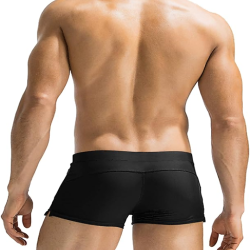 Mens Swim Trunk Swimwear Bathing Suit Swim Brief Square Leg Board Short